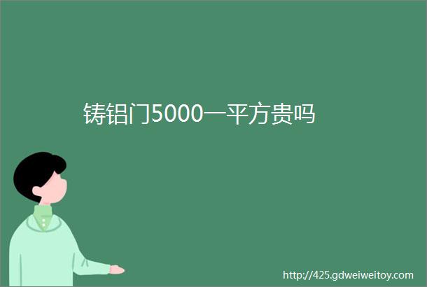 铸铝门5000一平方贵吗