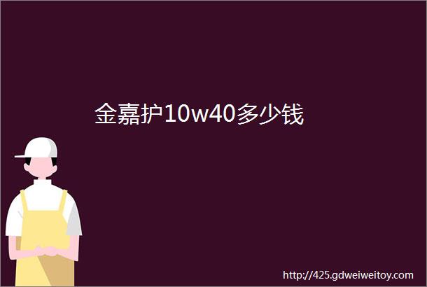 金嘉护10w40多少钱